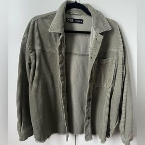Corduroy shacket